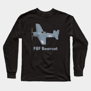 WW2 F8F Bearcat Airplane Long Sleeve T-Shirt